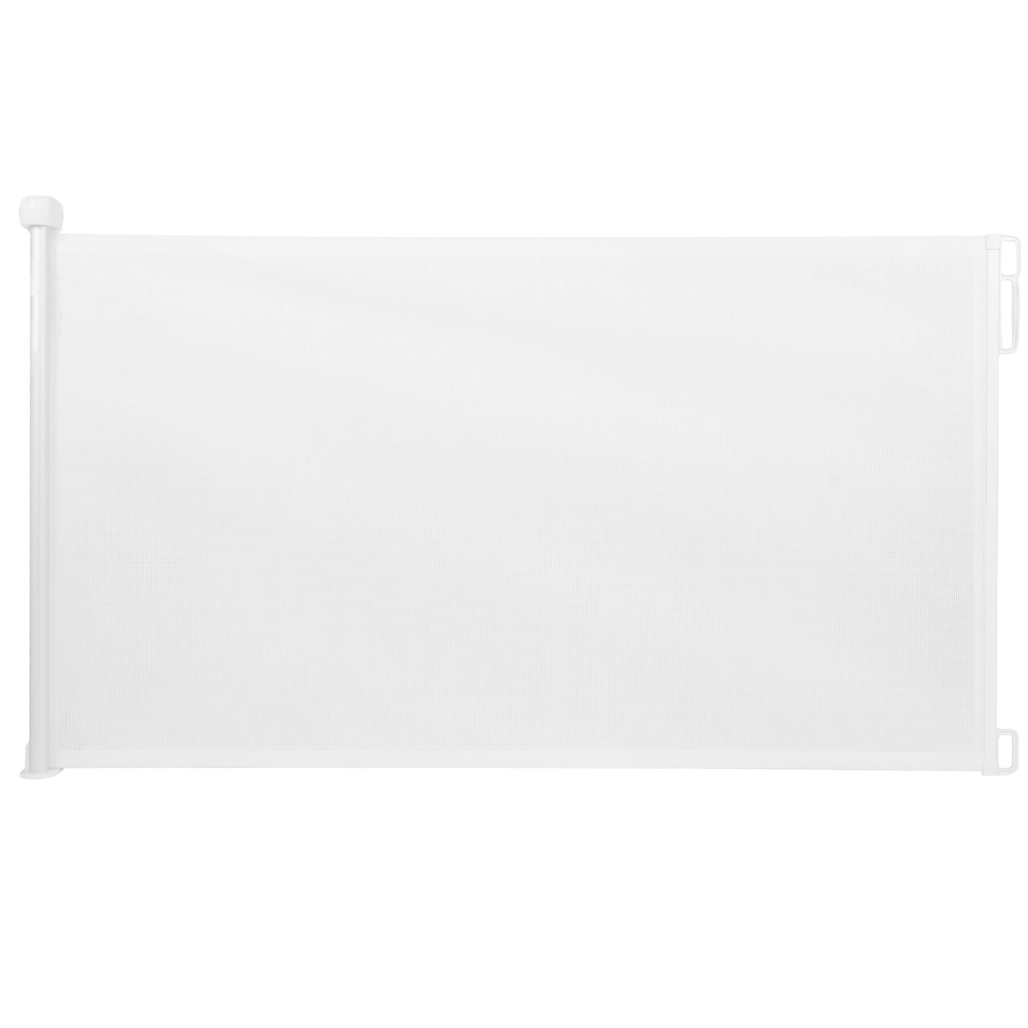 Child Safety Gate Retractable Baby Gate 34.4" Tall, Extends to 71" Wide, White - Bosonshop