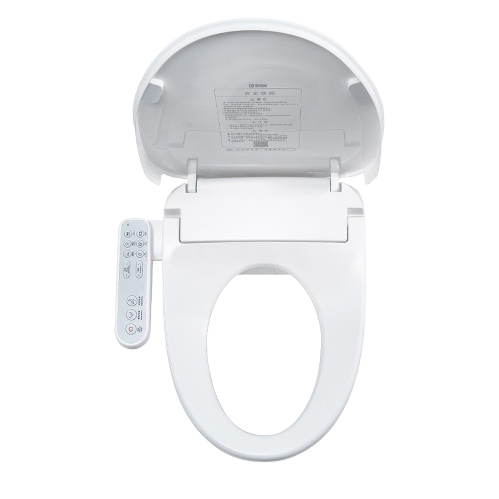 Smart Heated Bidet Toilet Seat with Self-Cleaning Nozzle, Warm Air Dryer and Temperature Controlled - Bosonshop