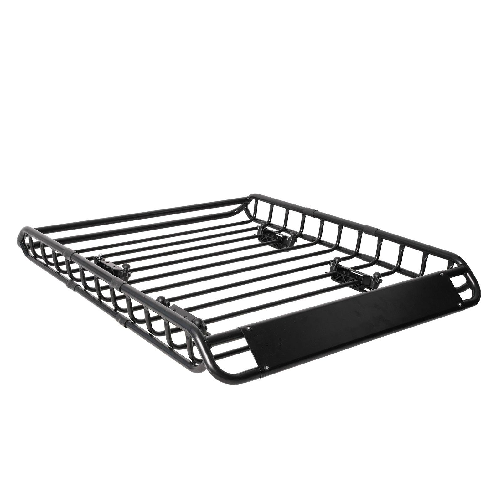 Universal Roof Rack Basket: 45 x 36 Inches Heavy-Duty Rooftop Cargo Rack, 150 lbs Cargo Carrier for SUV, Truck & Car - Black Luggage Holder - Bosonshop