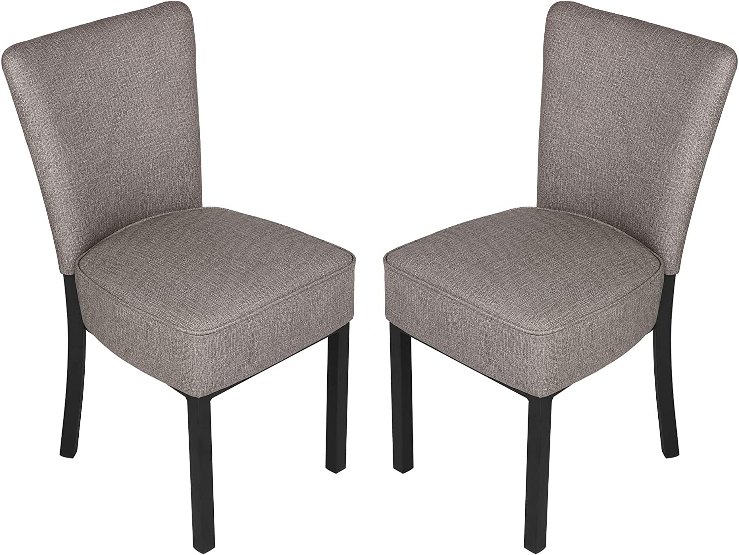 2 Set Kitchen Dining Chairs w/ Soft Cushion Modern Dining Room PU Leather Side Chairs - Bosonshop