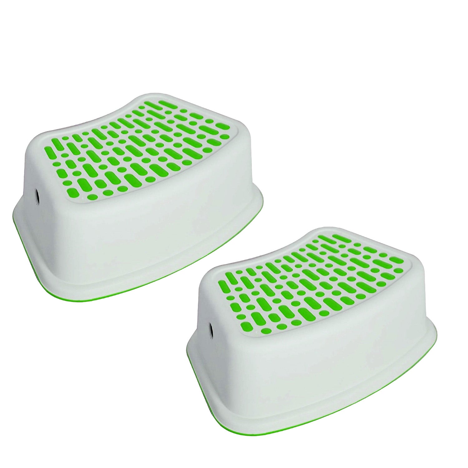 2 Pack Non-Slip Step Stools for Kids, Toddlers Stool Toilet Potty Training, Green - Bosonshop