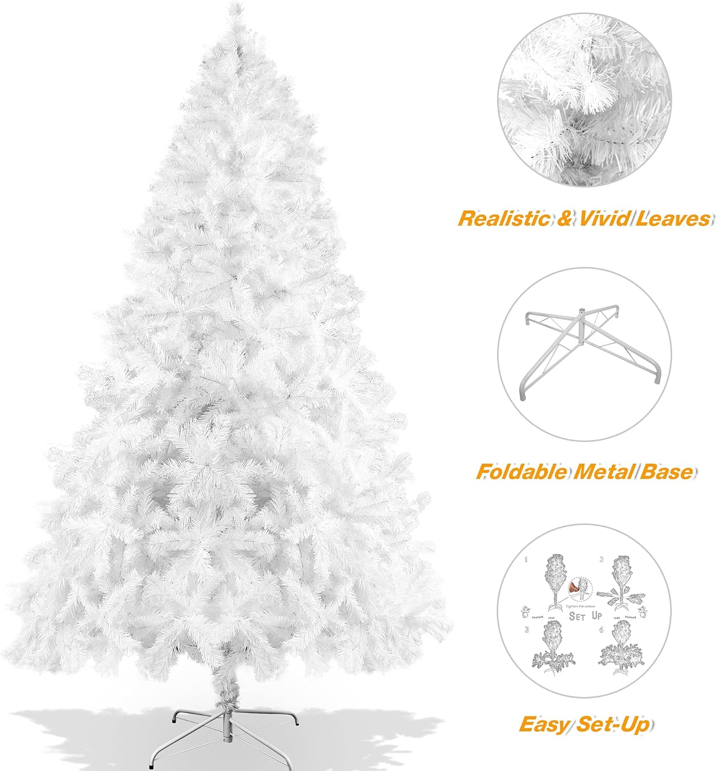 9' Premium Spruce Artificial Christmas Tree w/Metal Stand - Bosonshop