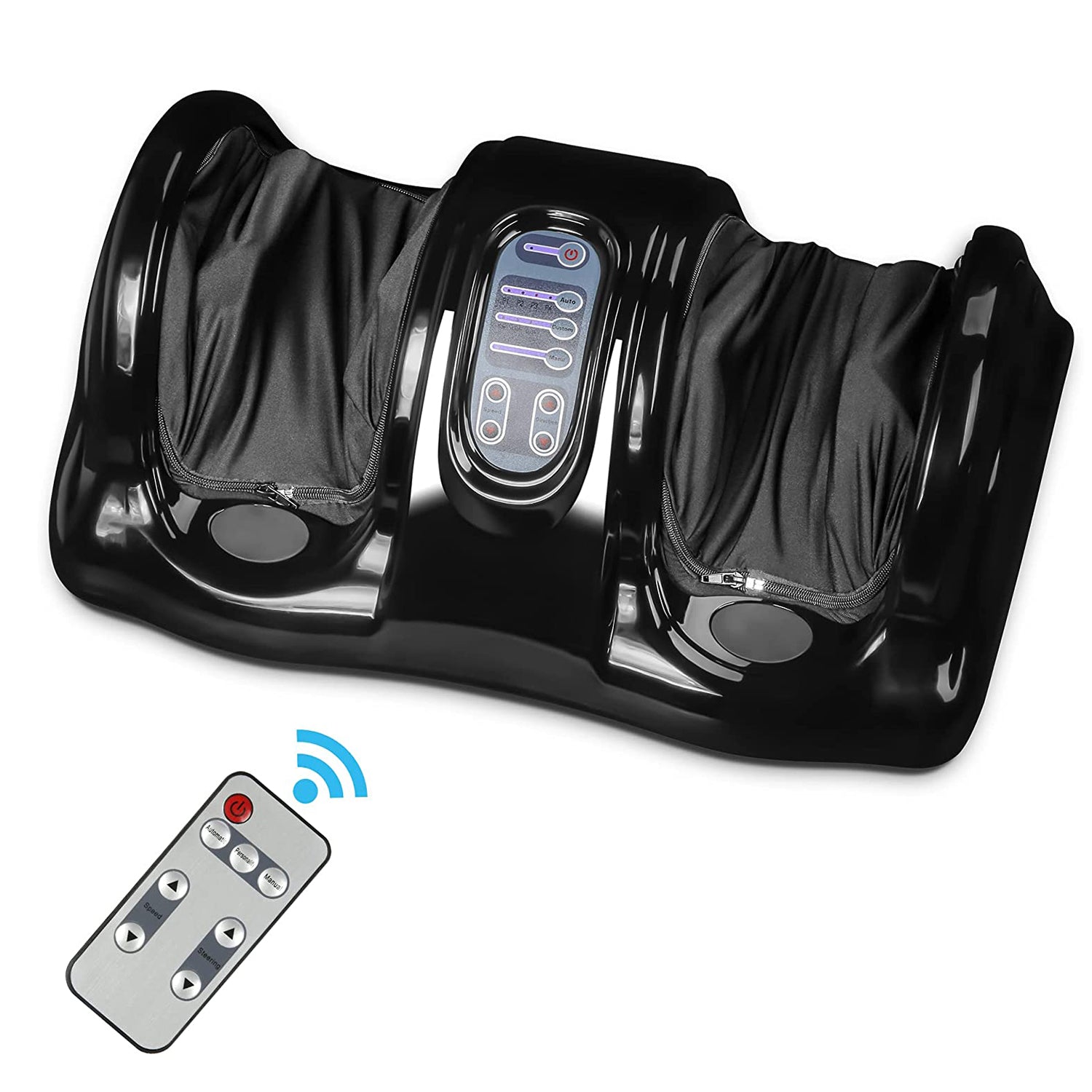 Shiatsu Foot Leg Massager Machine Therapeutic Foot Massager w/High Intensity Rollers with Remote - Bosonshop