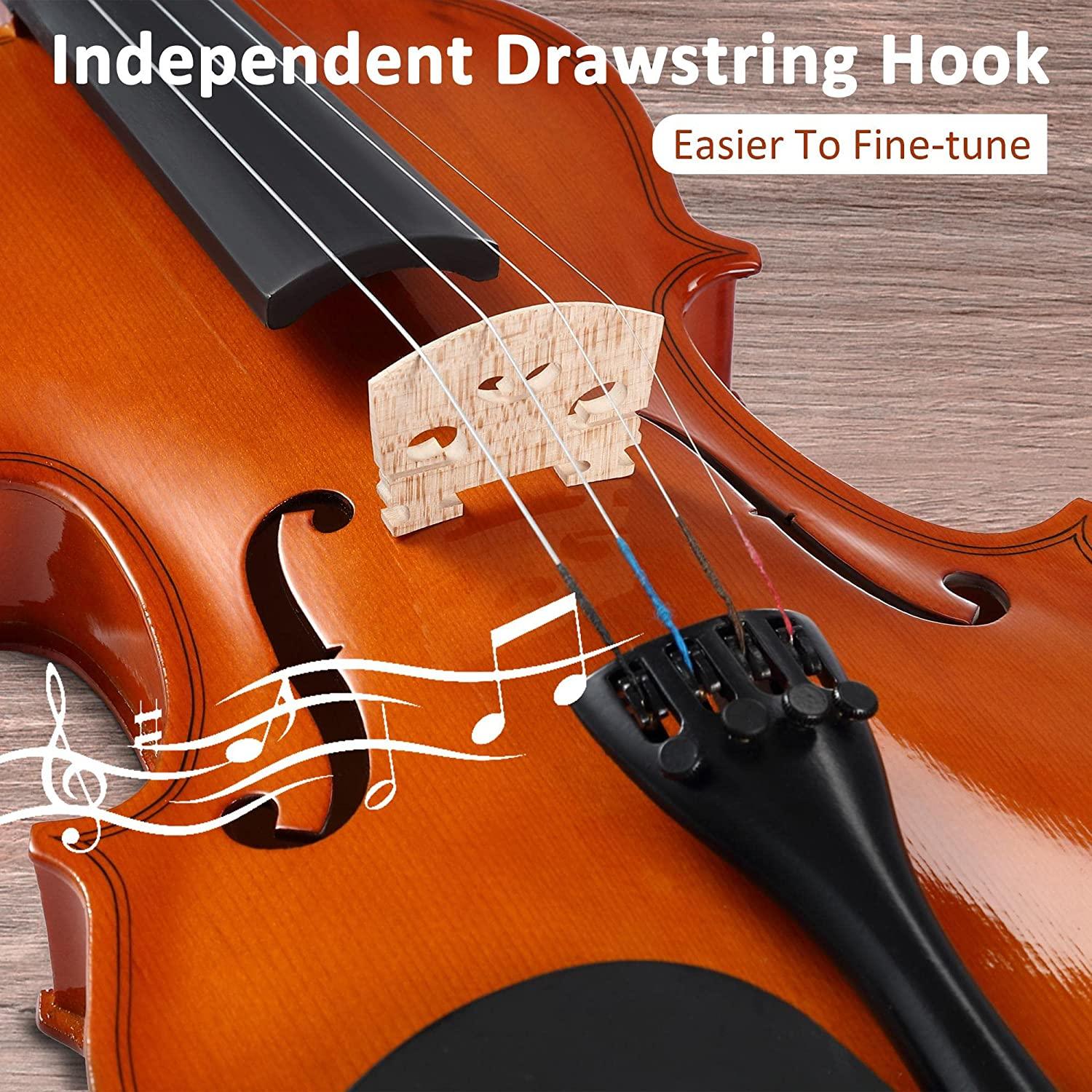 4/4 Full Size Violin Set Kids Premium Handcraft Violin with Case for Age 11+ - Bosonshop