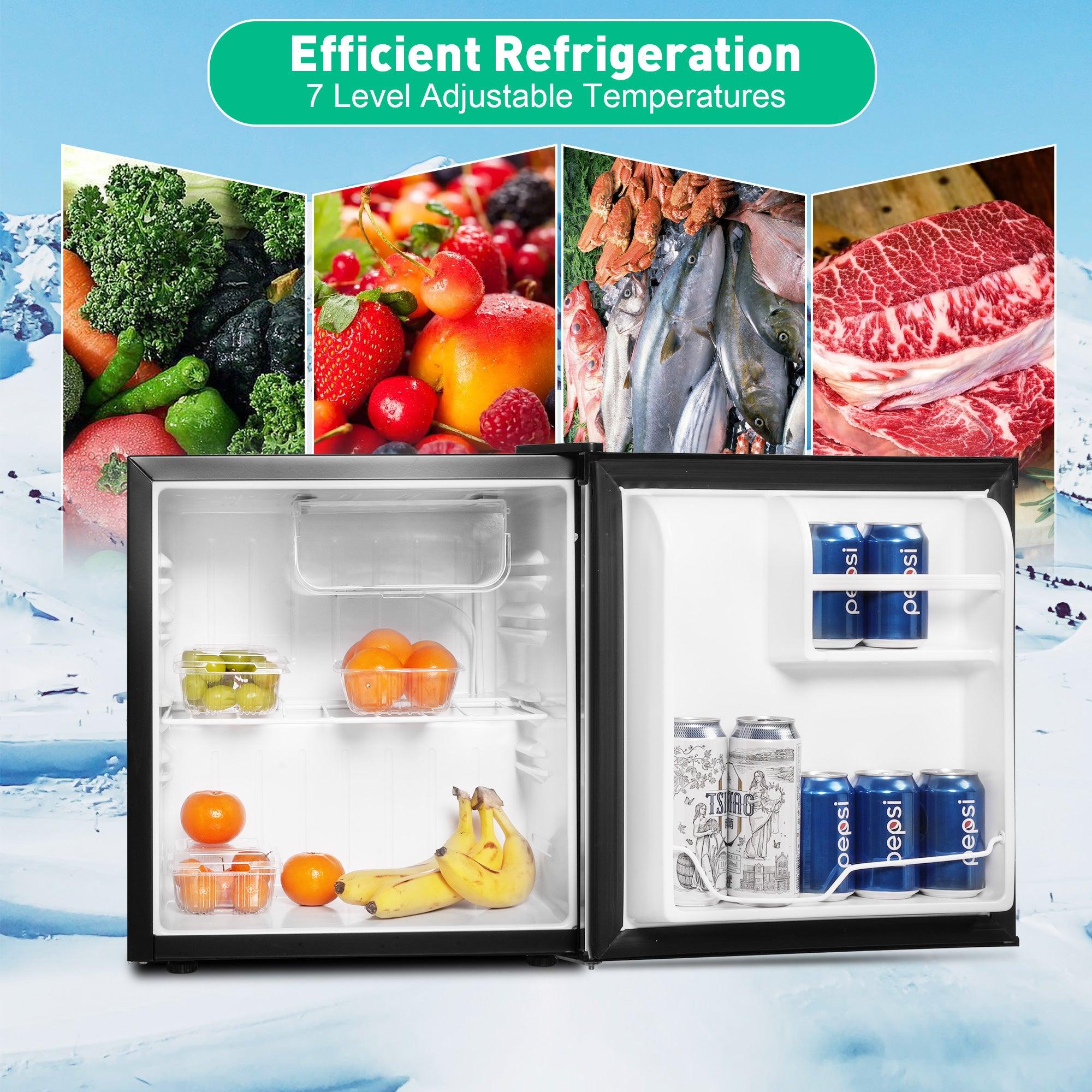 1.6 Cu.Ft. Compact Refrigerator with a chiller box & Adjustable Legs - Bosonshop