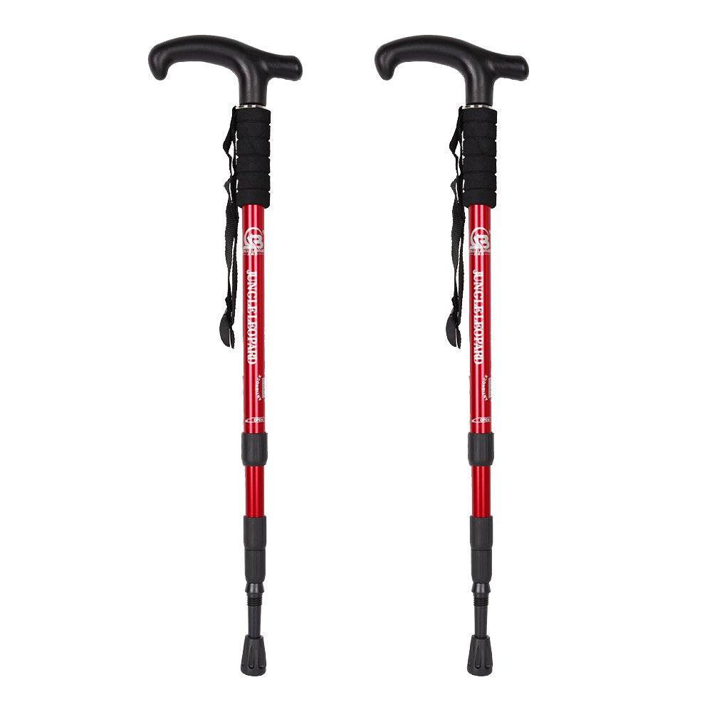 Bosonshop Professional Outdoor Trekking Poles Ultra Light Adjustable Height Anti-Shock Stick for Hiking