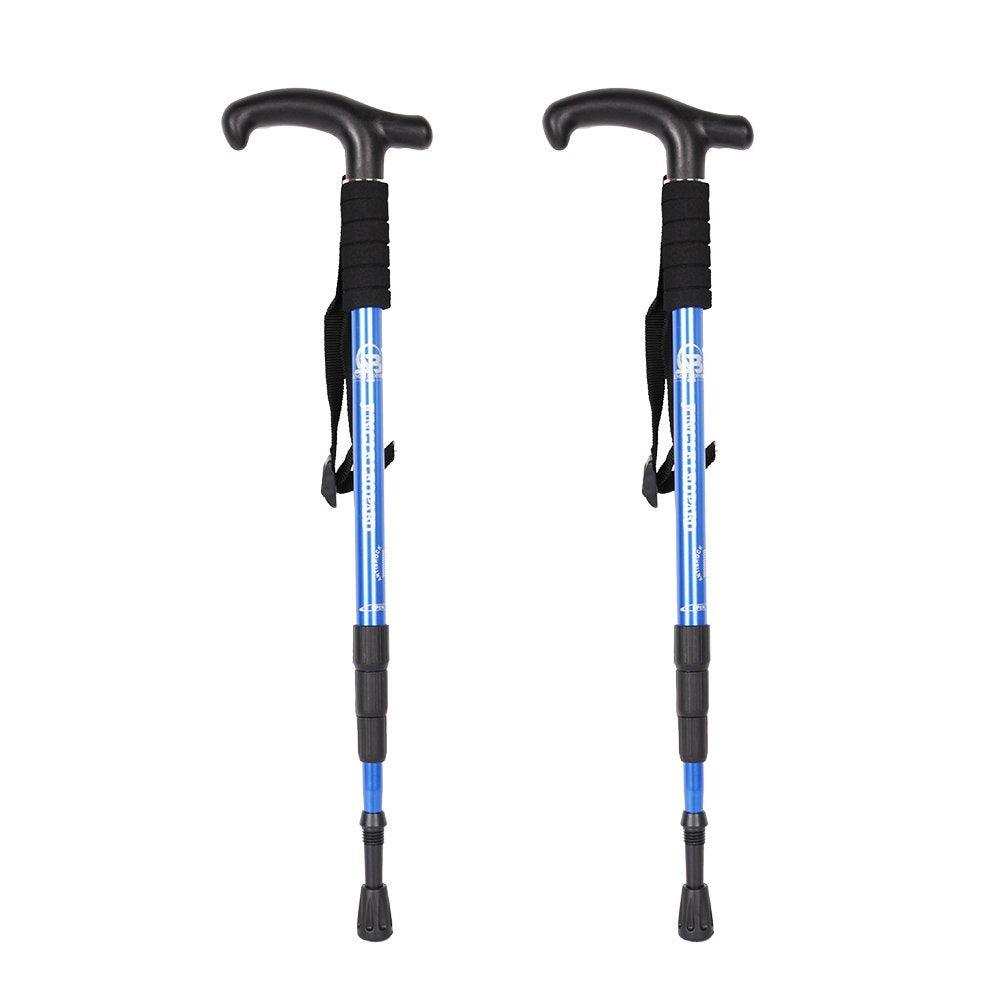 Bosonshop Professional Outdoor Trekking Poles Ultra Light Adjustable Height Anti-Shock Stick for Hiking