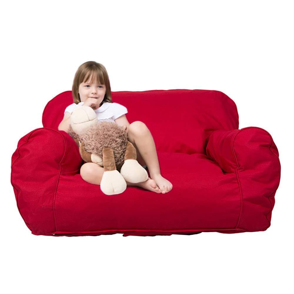 Soft Kids Bean Bag Chair Seat Toddler Memory Sponge Lounger Sofa Furniture, Bright Color Available for Boys and Girls - Bosonshop
