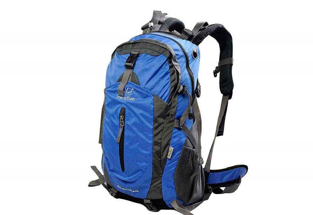 Bosonshop 35L Foldable Hiking Backpack Lightweight Outdoor Daypack with a Collapsible Waist Bag Pack