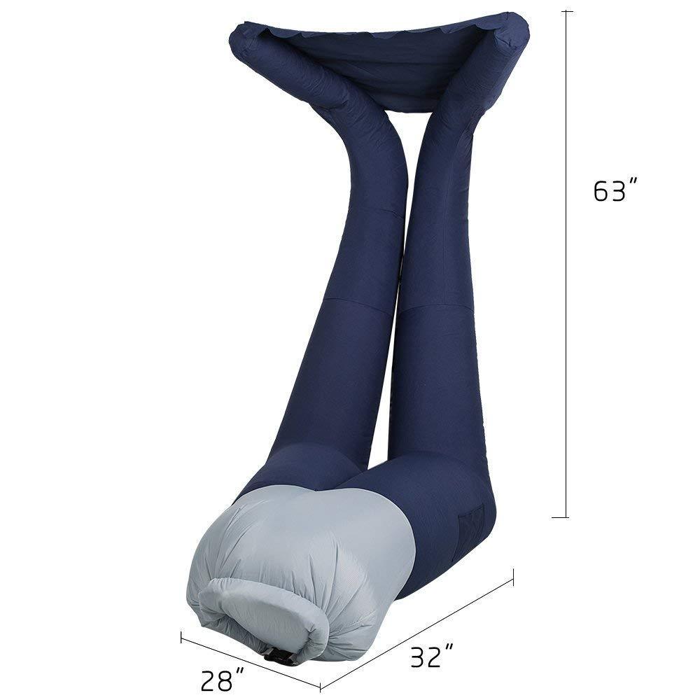 Bosonshop Adjustable Backrest Air Bed Sofa with Carry Bag Perfect for Camping