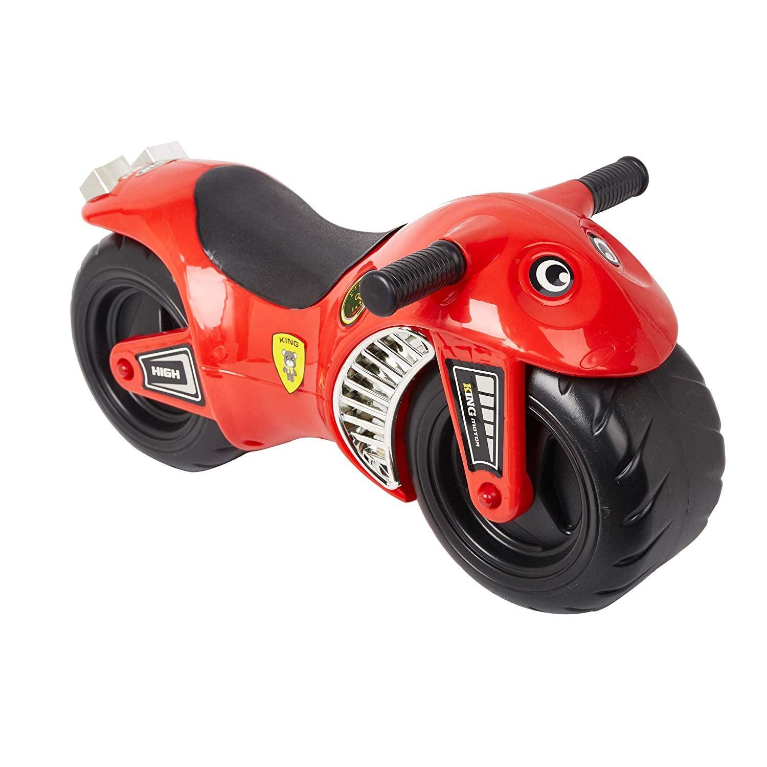 Bosonshop Ride On Motorcycle, Durable & Easy to Ride Toddler Bike, Red