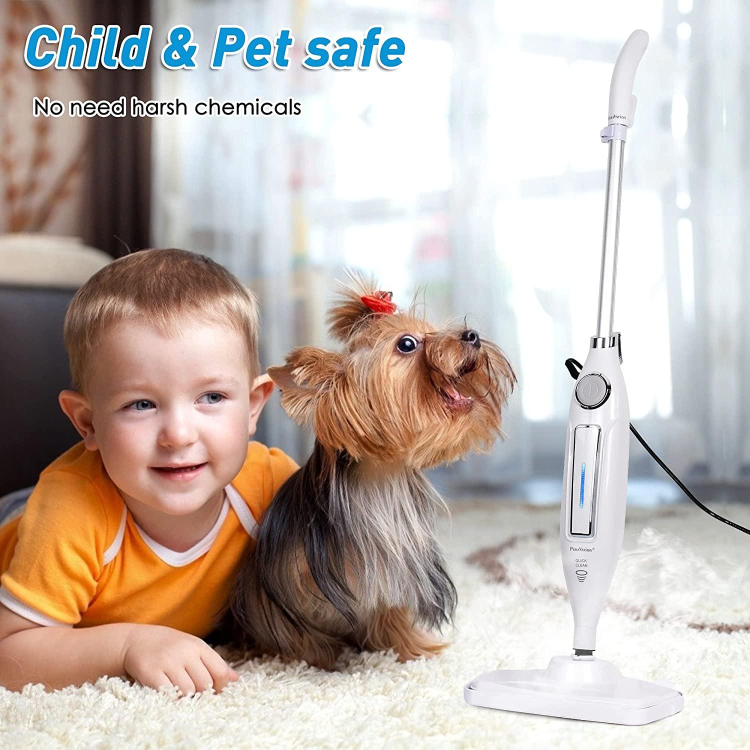 (Out of Stock) Steam Mop for All Floors, Steam Mops with 2 Pads, Cleaning Cleaner Head 180 Degree Turn - Bosonshop