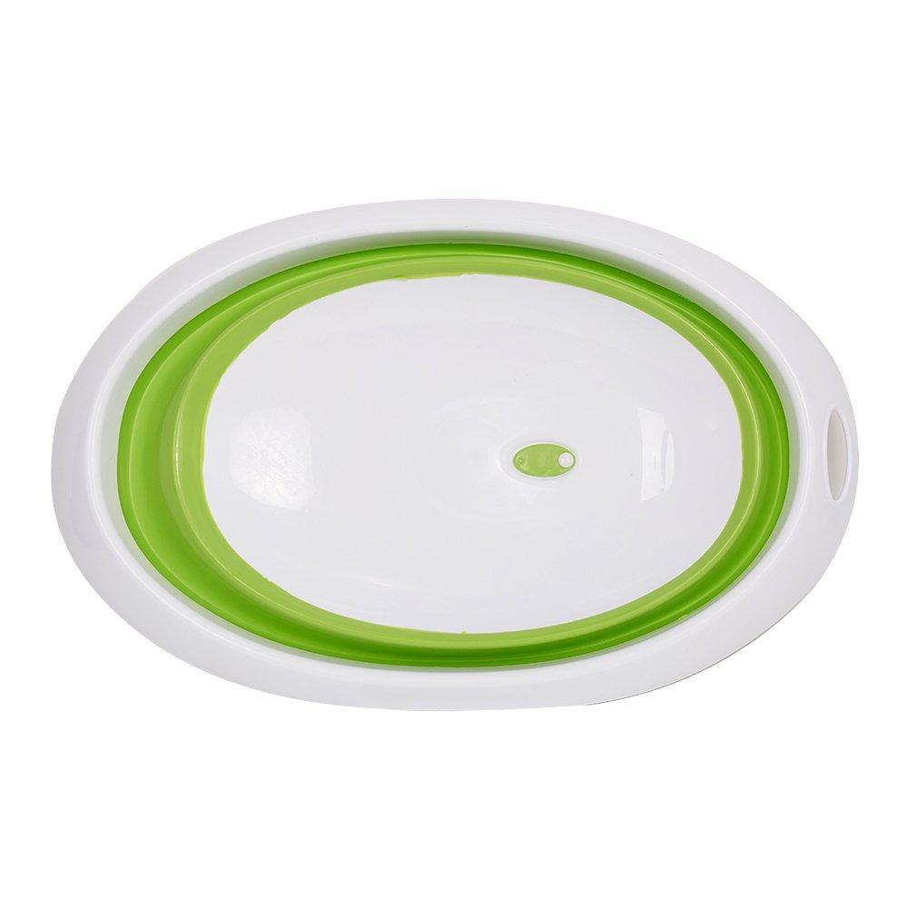 Bosonshop Contracted and Comfortable Collapsible Baby Bath Tub,Green