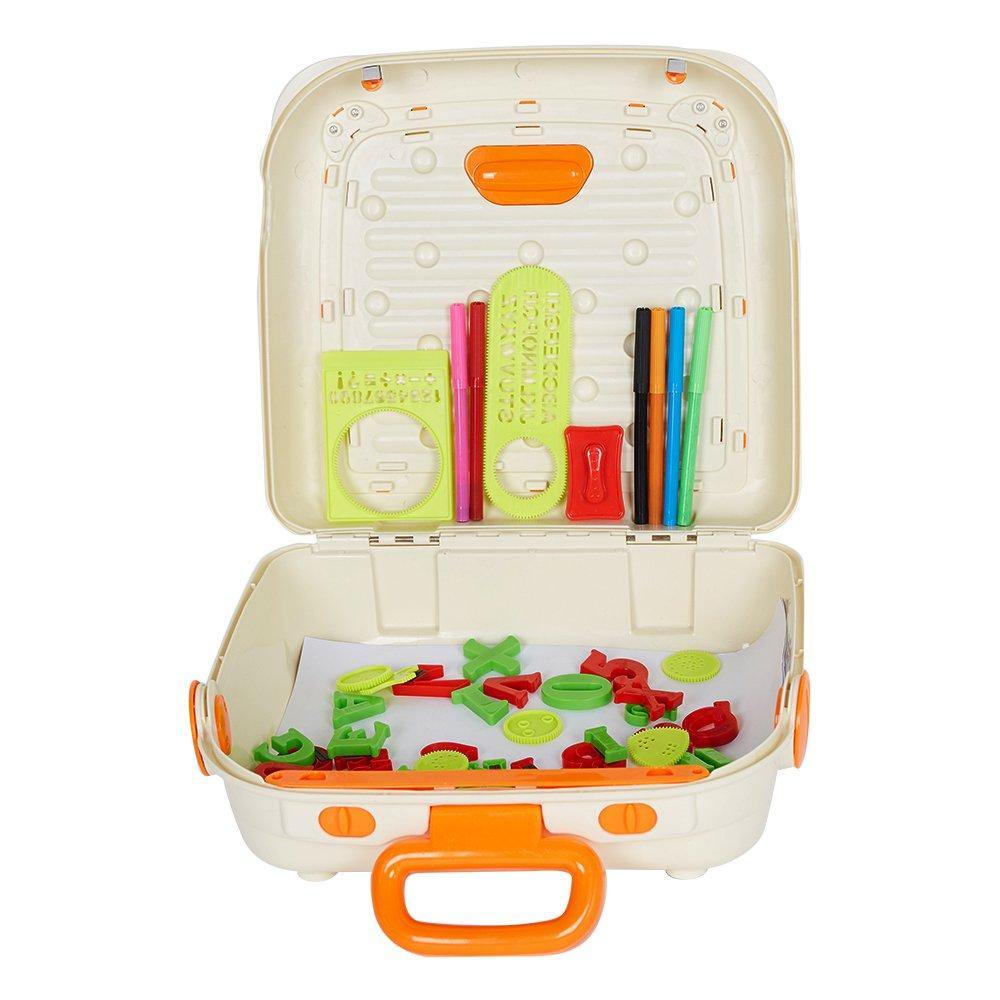 Bosonshop Portable Travel Suitcase Painting Toy for Kids