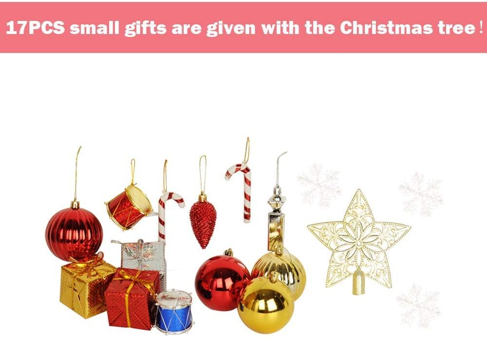 8 Ft High Christmas Tree 1500 Tips Decorate Pine Tree W/ Metal Legs, White - Bosonshop