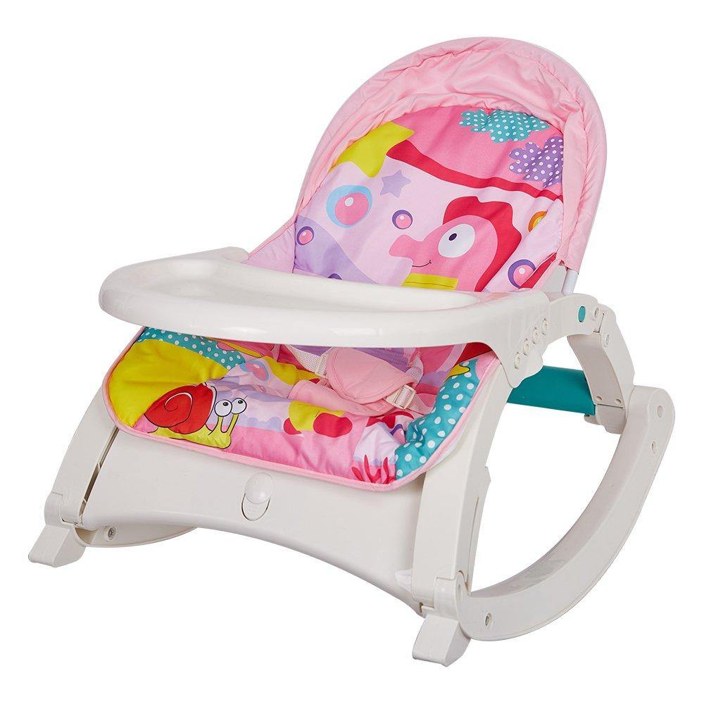 Bosonshop Newborn toToddler Portable Rocker with Dinner Table