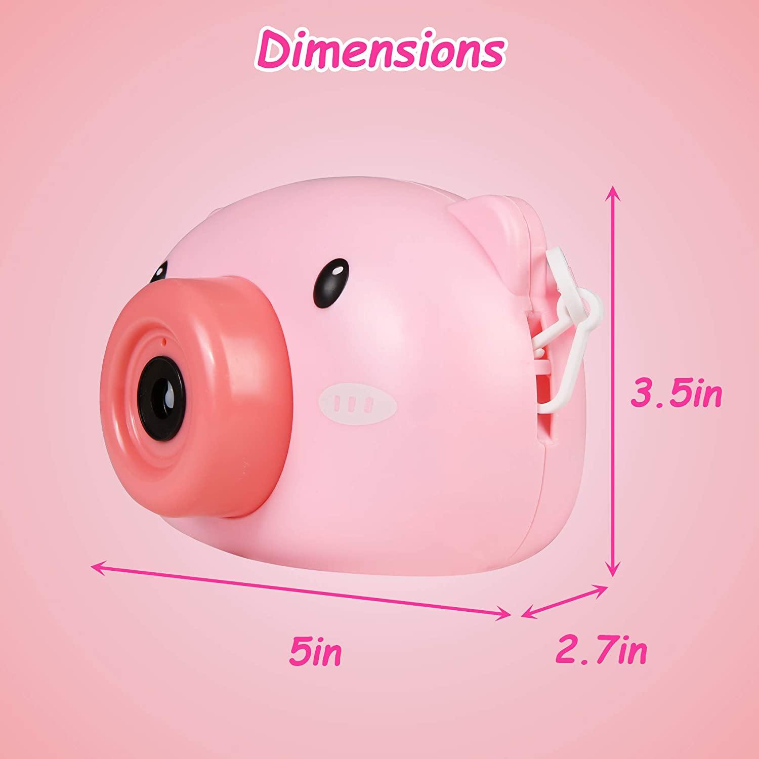 Bubble Machine for Kids Toddlers Automatic Bubble Maker with Light and Music, Boys Girls Electric Blower Toys for Outdoor Park Birthday Party (Pink) - Bosonshop