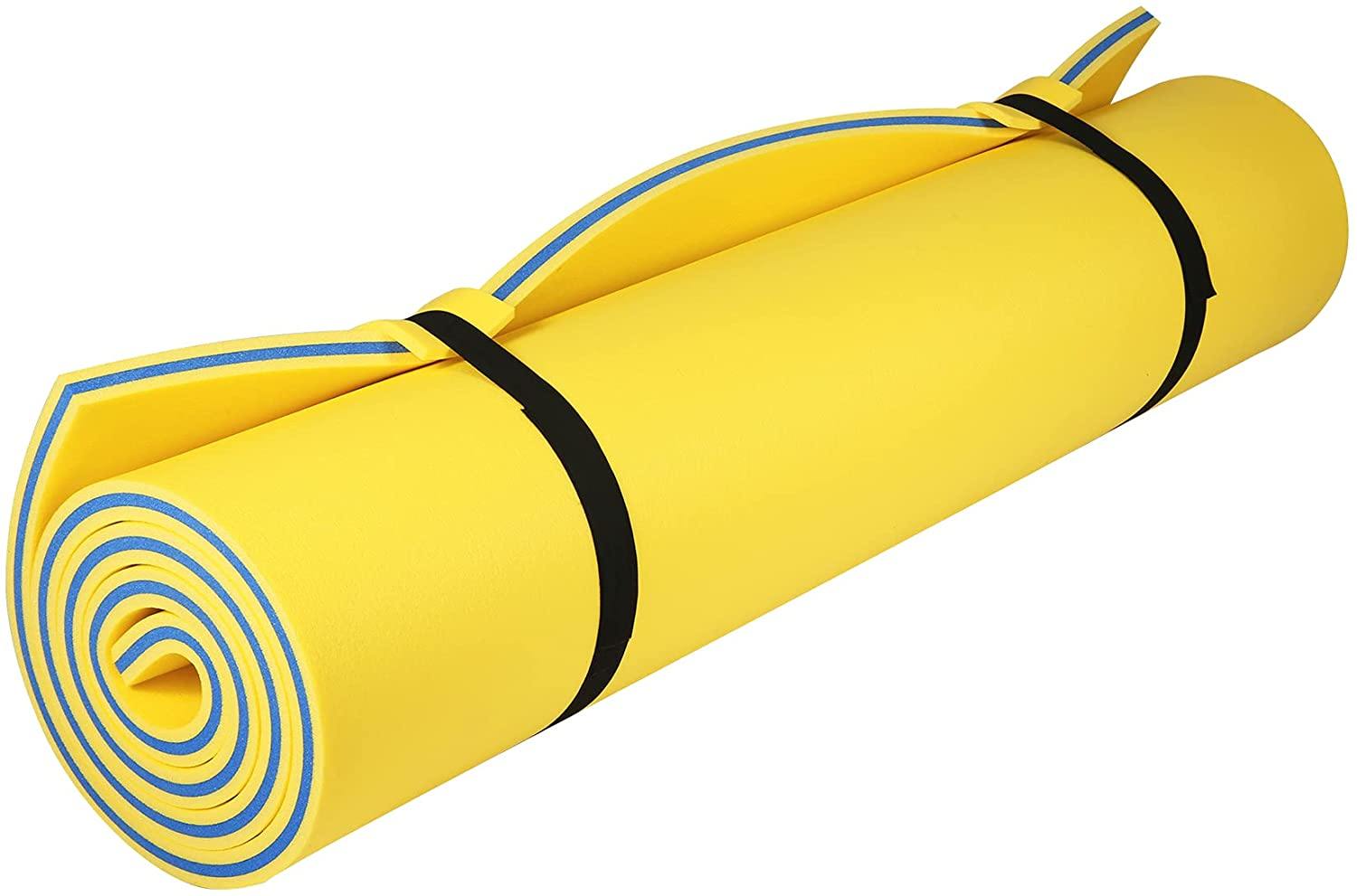 11.5' x 6' 3 Layer Island Floating Water Pad Foam Roll-Up Pool Floating Water Mat Pad for Lake - Bosonshop