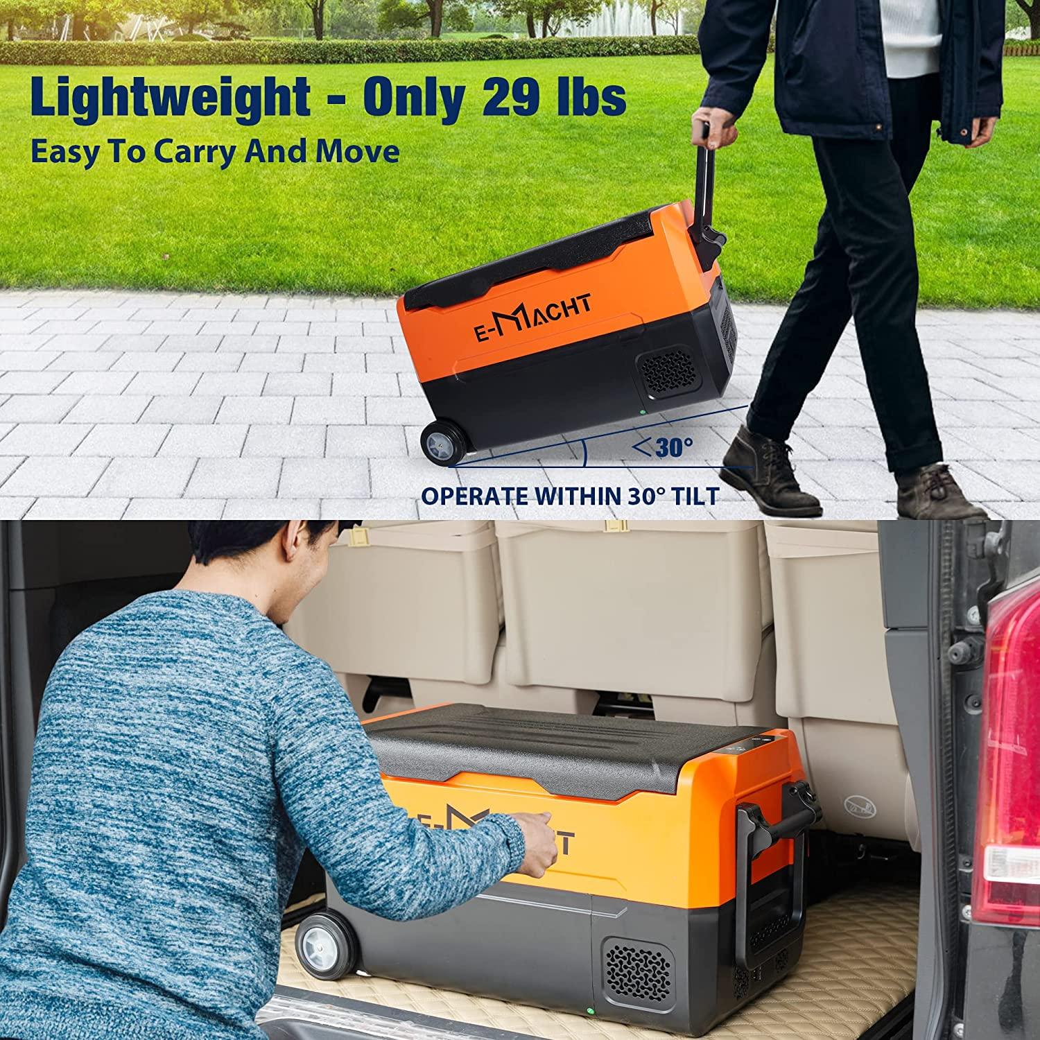 Portable Dual Zone Freezer Car Refrigerator,31.7Quart WIFI APP Control RV Refrigerator,Electric Fridge Cooler with LED light - Bosonshop