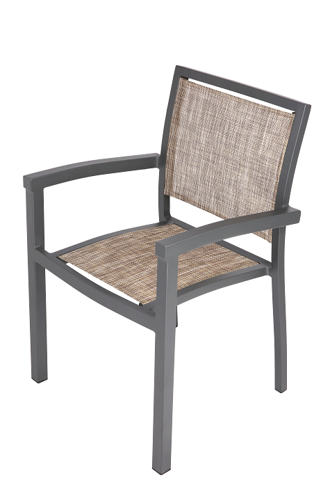 Set of 4 Outdoor Patio Dining Chairs Aluminum Frame Balcony Rattan Wicker Furniture Chair All-Weather Arm Chair - Bosonshop