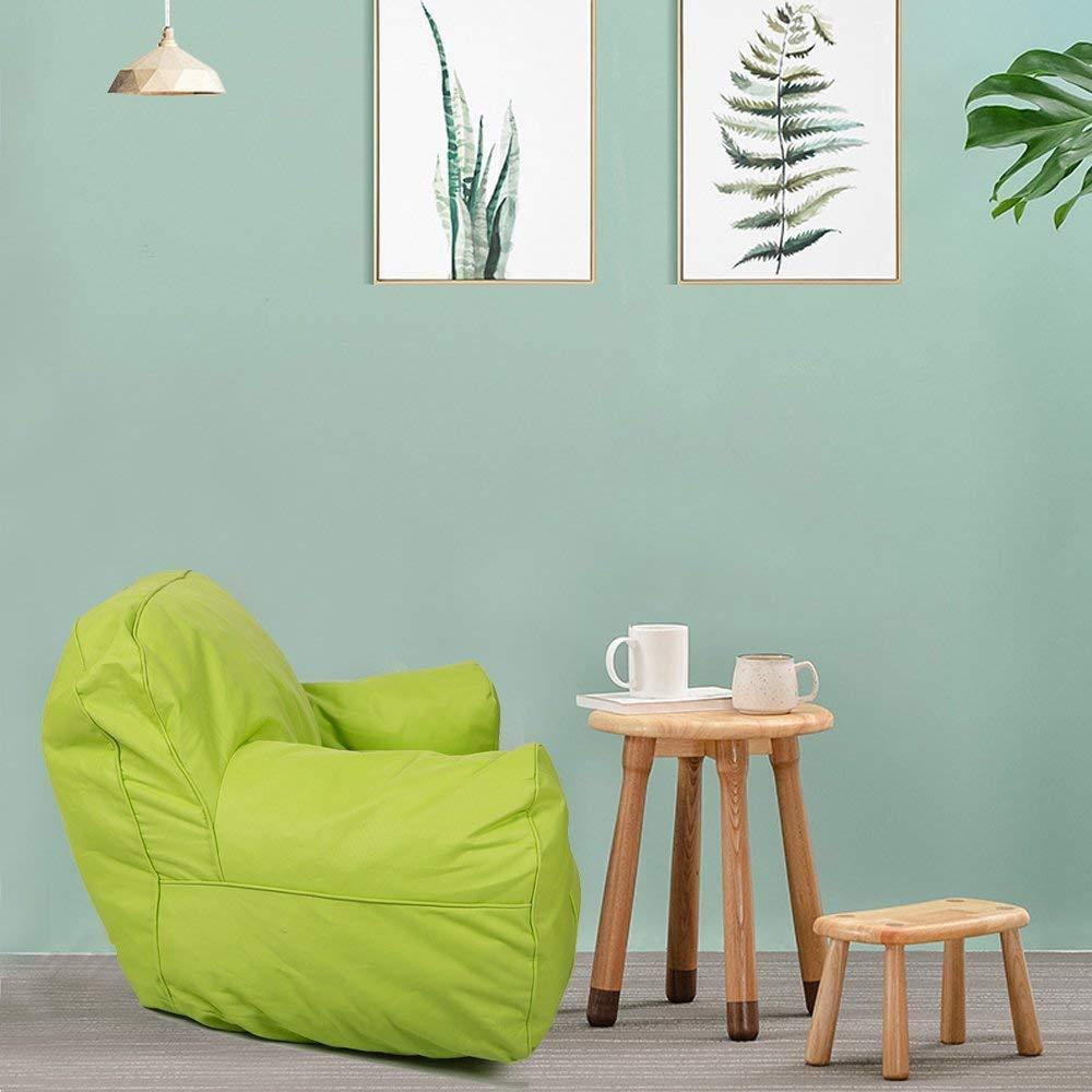 Bosonshop Mini Lounger Sofa, Bean Bag Chair Self-Rebound Sponge Double Child Seat - 35.4" x 19.7" x 19.7" Green