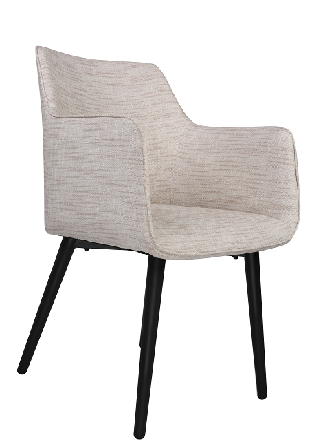 Classic Dining Chair Set of 1, Modern Style Family Leisure Chair with Stainless Steel Legs, PU Leather High Back Side Chair, Beige - Bosonshop