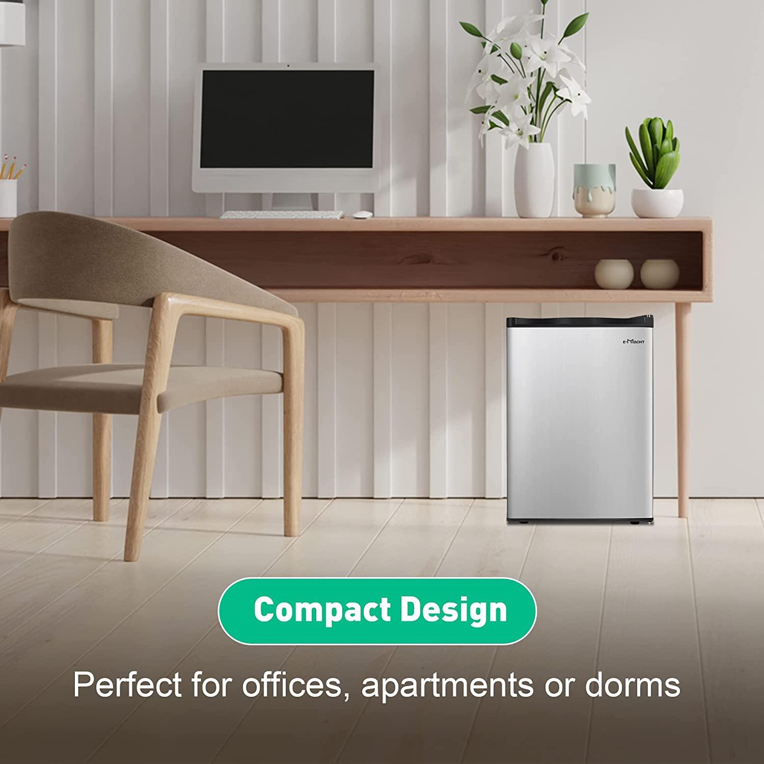 Mini Fridge Single Door Compact Refrigerator with Reversible Door & Adjustable Legs - Bosonshop