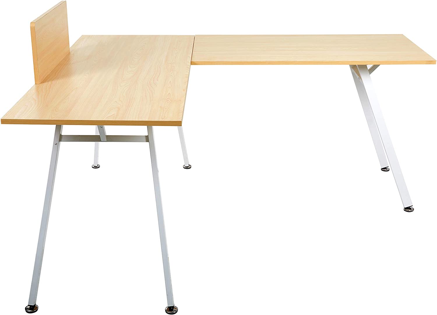 L Shaped Desk, 67"x 59" Corner Computer Desk PC Laptop Study Writing Table Workstation Gaming Table - Bosonshop