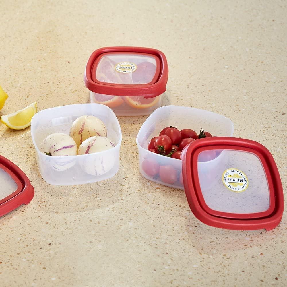 (Out of Stock) Food Storage Containers Food Container Set with Lids Wham Box, Red, Seal IT - Bosonshop