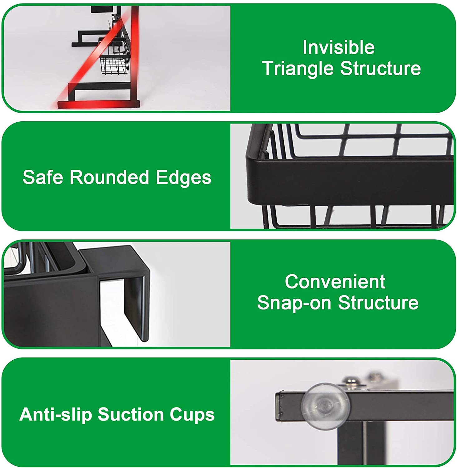 Over The Sink Shelf Dish Drying Rack Stainless Steel Multifunctional Tableware Drainer, 33.4"x12.5"x20.4" - Bosonshop