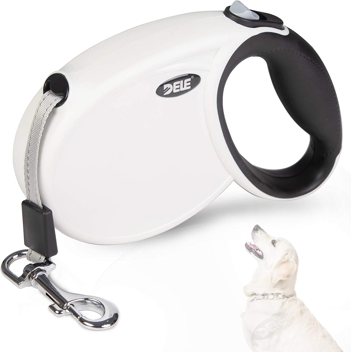 Heavy Duty Retractable Dog Leash Pet Walking Leash with 16.5ft Tangle Free Tape for Dogs Under 66 lbs - Bosonshop