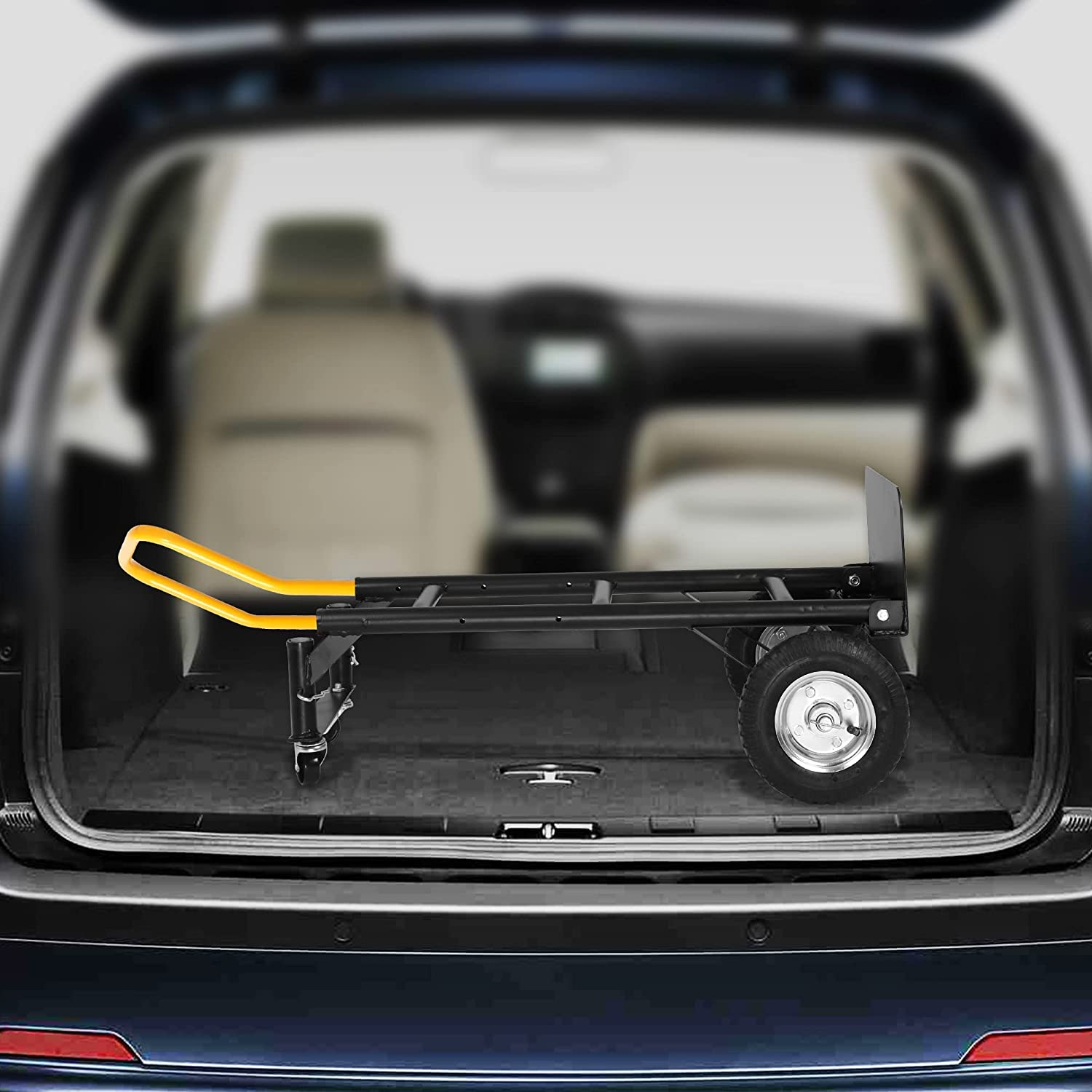 2-in-1 Convertible Multipurpose Dolly/Cart Hand Truck Heavy Duty Platform Cart with Swivel Wheels 330 Lbs Capacity - Bosonshop