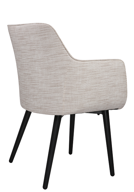 Classic Dining Chair Set of 1, Modern Style Family Leisure Chair with Stainless Steel Legs, PU Leather High Back Side Chair, Beige - Bosonshop