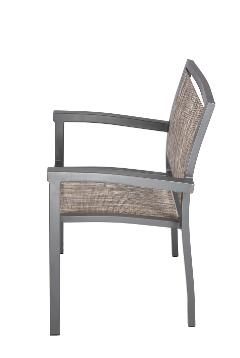 Set of 4 Outdoor Patio Dining Chairs Aluminum Frame Balcony Rattan Wicker Furniture Chair All-Weather Arm Chair - Bosonshop