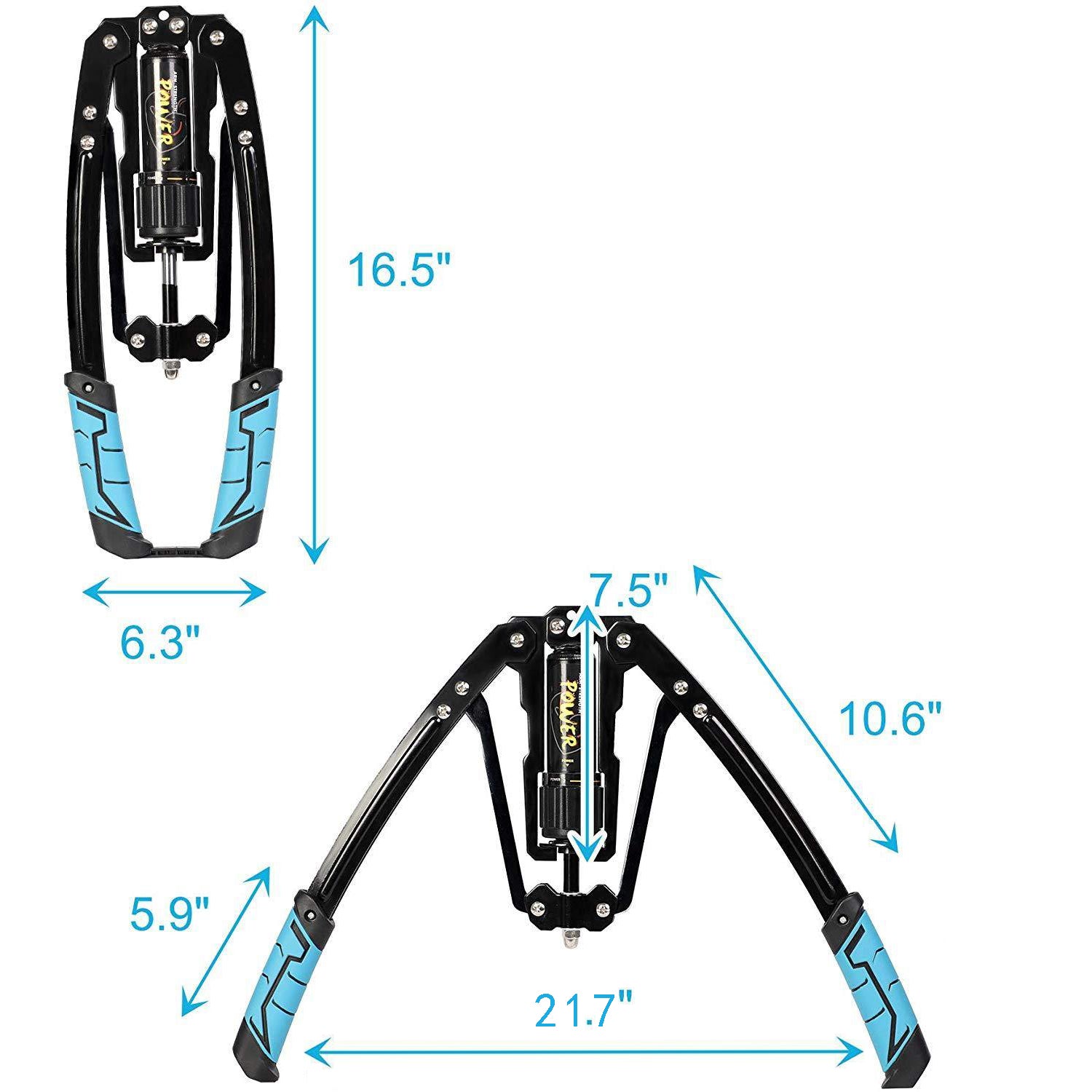 (Out of Stock) Adjustable 22-440lbs Hydraulic Power Twister Arm Exerciser Home Chest Expander Shoulder Training - Bosonshop
