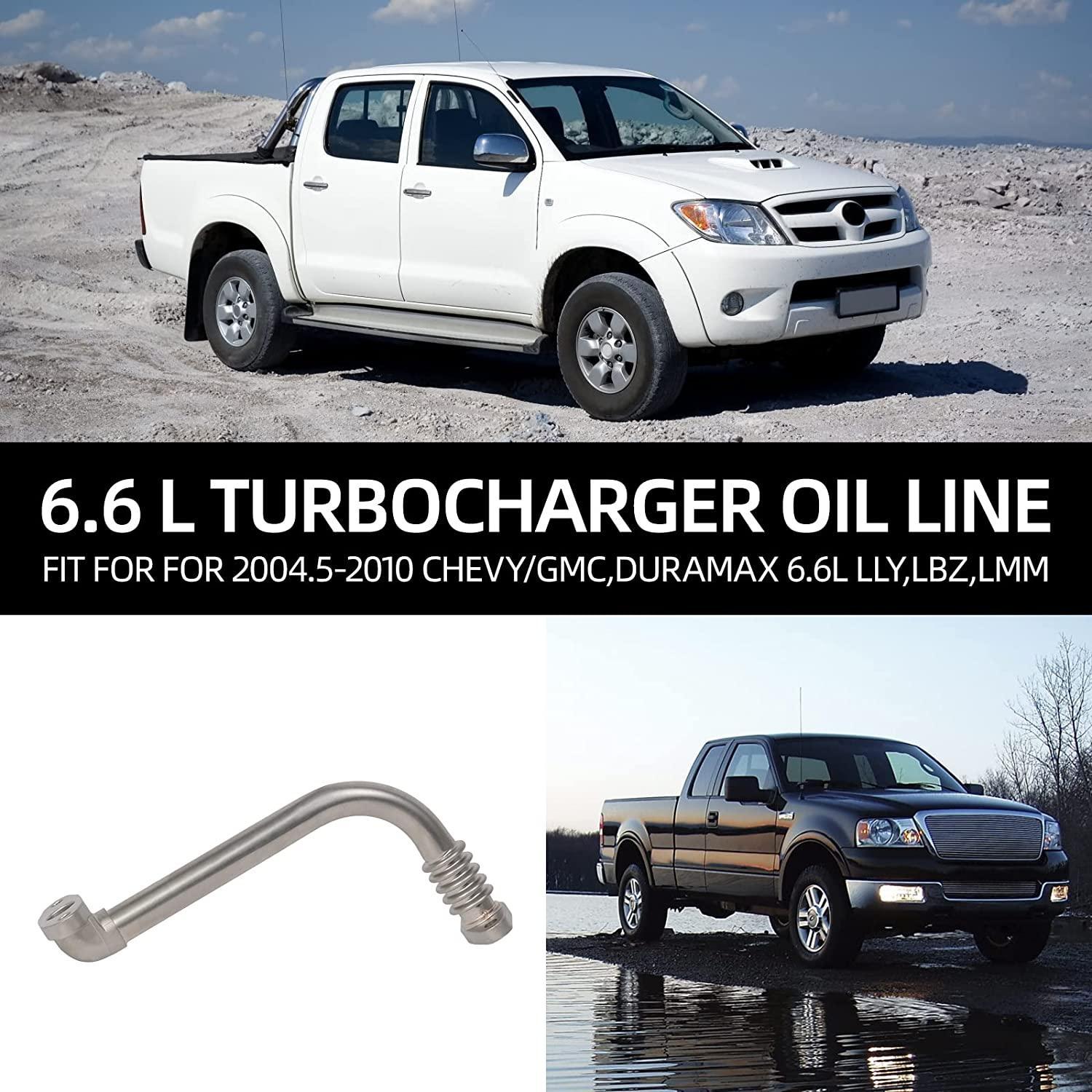 Turbo Oil Return Drain Line Kit for 6.6L LLY, LBZ, LMM, Duramax - Bosonshop