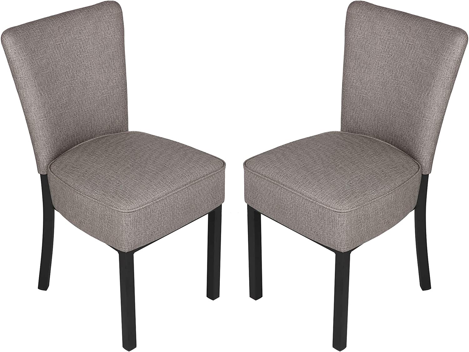 2 Set Kitchen Dining Chairs w/ Soft Cushion Modern Dining Room PU Leather Side Chairs