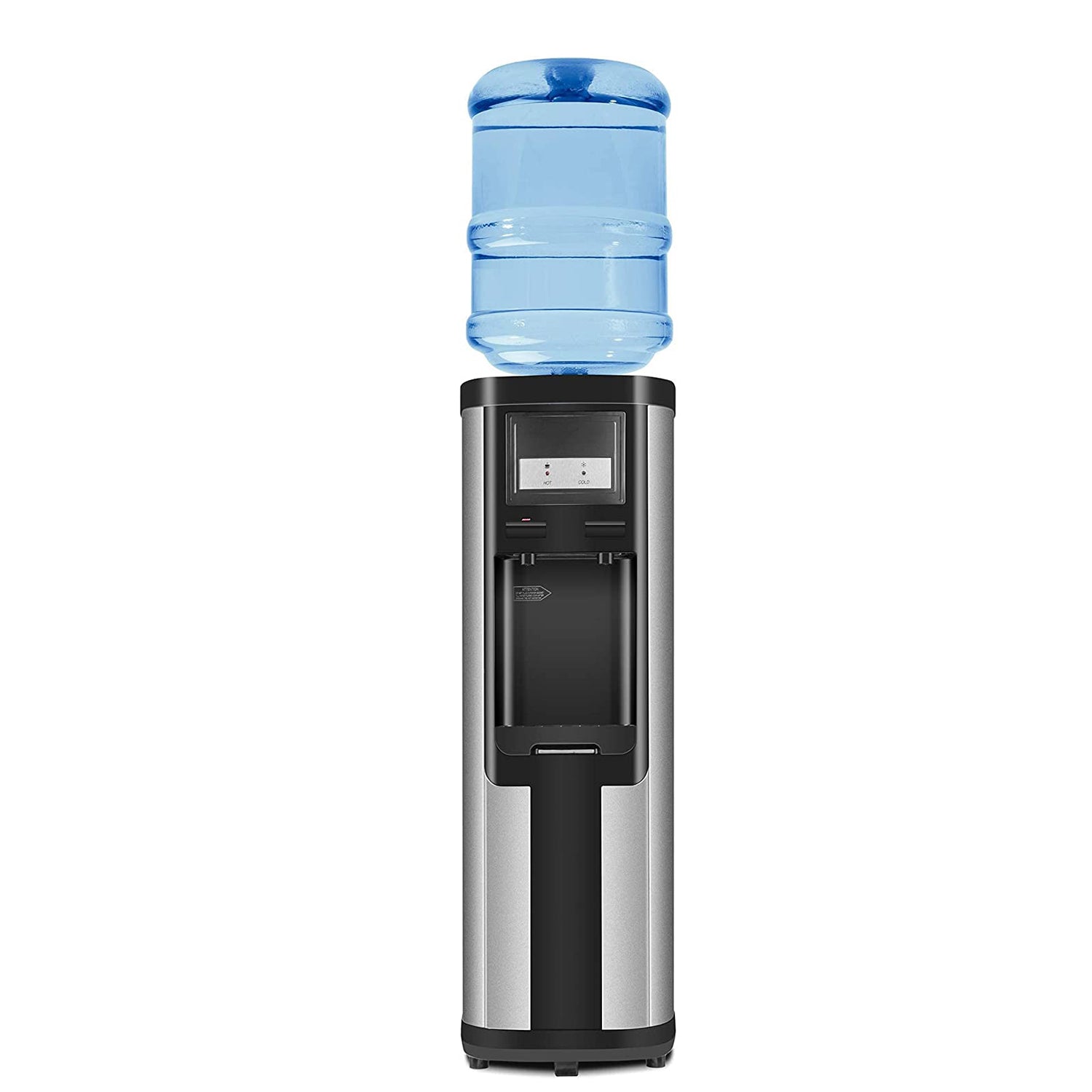 5 Gallons Hot and Cold Water Cooler Dispenser for Top Loading for Home w/ Child Safety Lock - Bosonshop