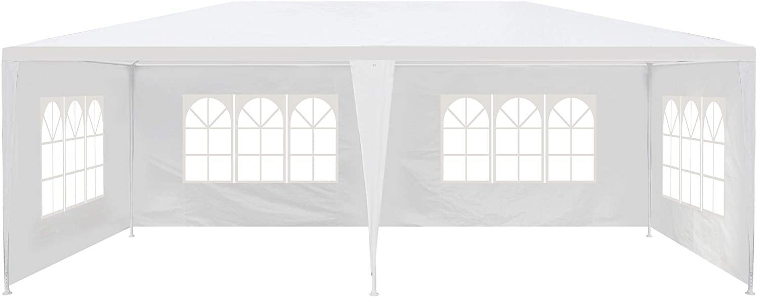 10'x20' Canopy Tent with 4 Sidewalls Wedding Party Large Gazebo Tent Outdoor Patio Yard Picnic BBQ Sun Shelter - Bosonshop