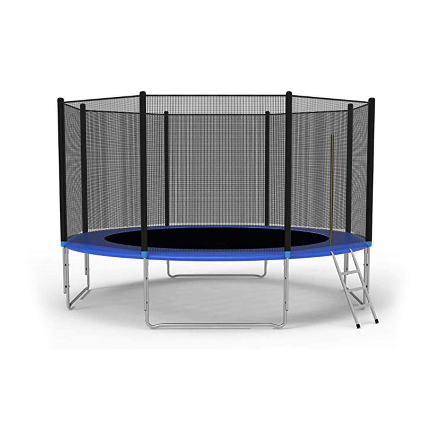 10' Round Trampoline Combo Bounce Jump Trampoline With Safety Enclosure And Spring Pad - Bosonshop