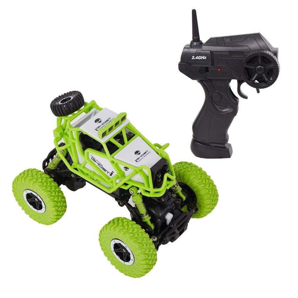 Bosonshop 2.4GHz Racing Cars RC Cars Remote Control Cars Electric Rock Crawler Radio Control Vehicle Off Road Cars Green