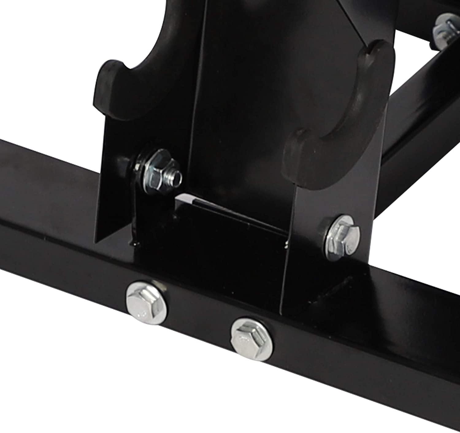 A-Frame Dumbbell Rack Stand Compact 3 Tier Free Weight Steel Dumbbell Storage Bracket for Home Gym (Black) - Bosonshop
