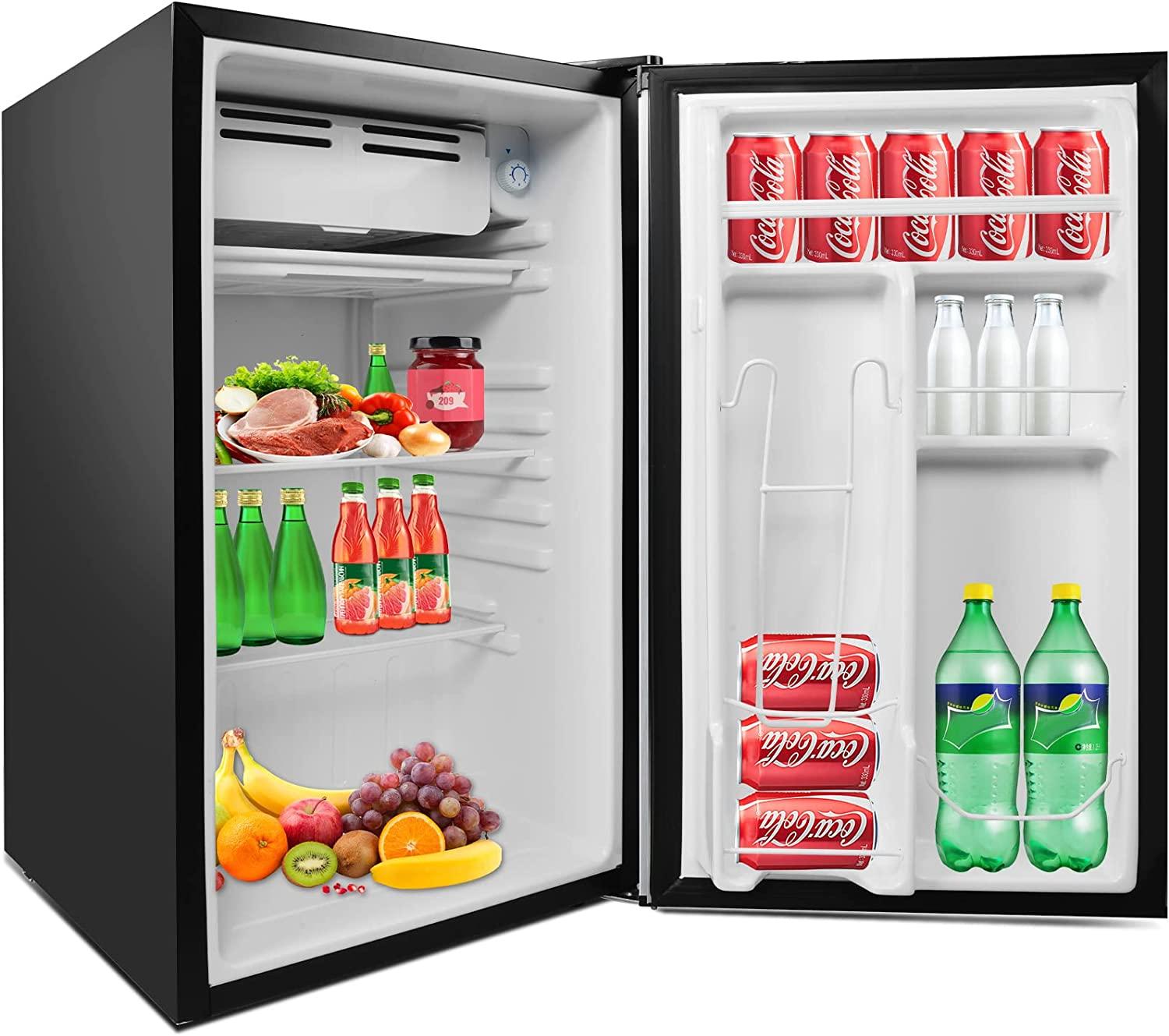 3.2 Cu.Ft. Mini Fridge Compact Refrigerator with Freezer for Home/Dorm/Office