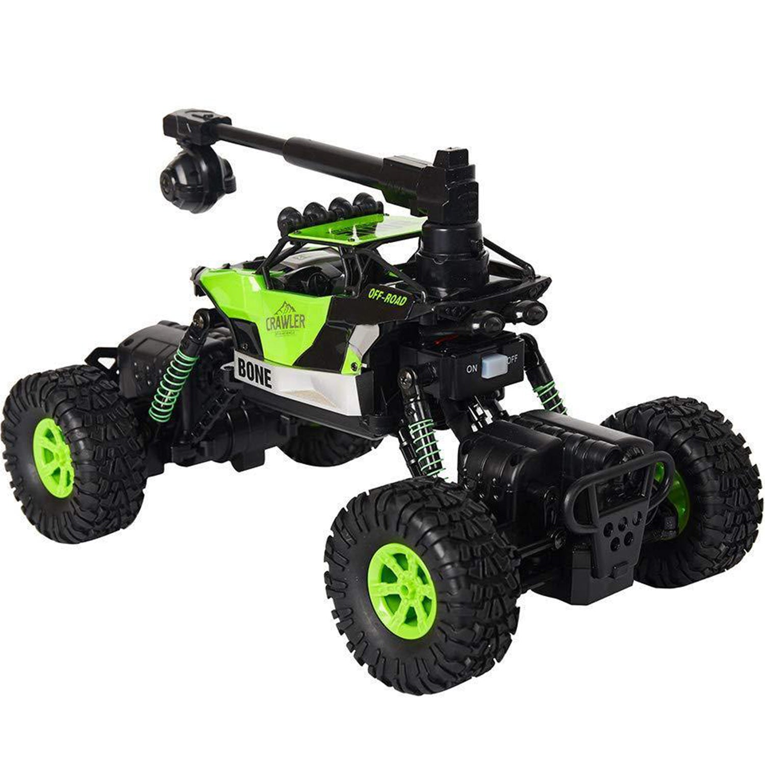 (Out of Stock) 2.4GHz 4WD Off-Road Vehicles 1:16 Remote Control Rock Crawler Truck with WiFi 0.3MP Camera , Green