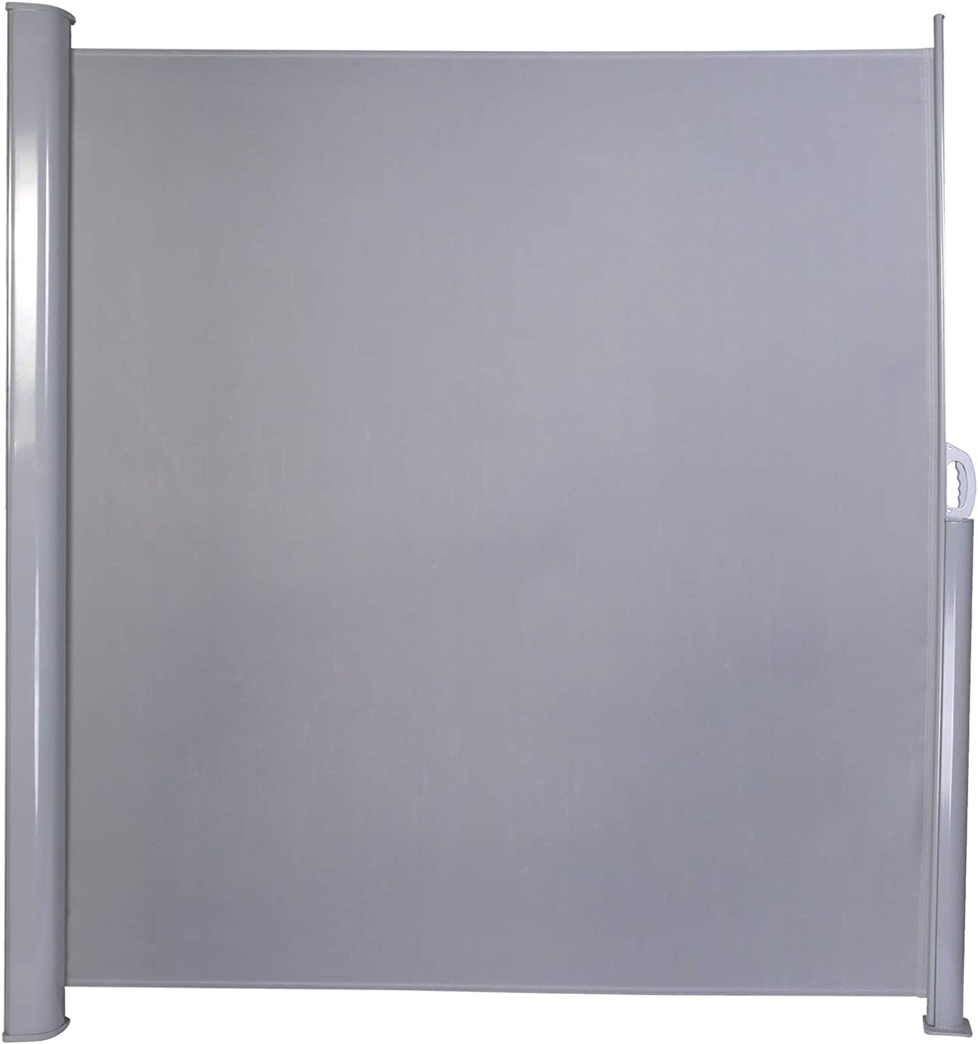 Retractable Side Awning Outdoor Privacy Screen Shade 118"x 78.7", Gray - Bosonshop